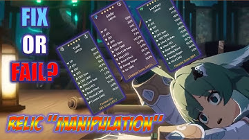 Fixing a Viewers Broken HSR Account? Relic Manipulation