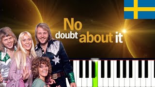 ABBA - No Doubt About It (Easy Piano Tutorial)