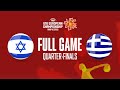 LIVE | QUARTER-FINALS: Israel v Greece | FIBA U16 European Championship 2022