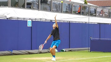 Taylor Fritz Serve in Slow Motion - ATP Tennis Serve Technique