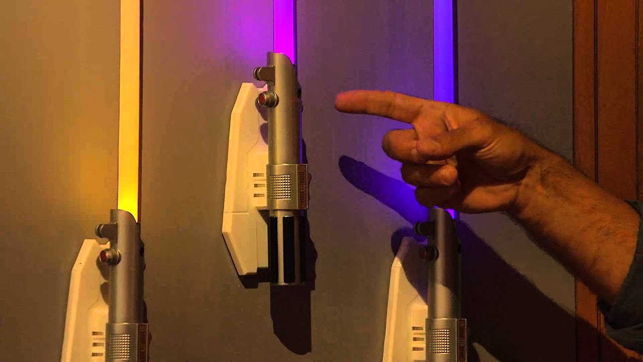 Star Wars 25 Multi Color Lightsaber Room Light With Rick Domeier Youtube