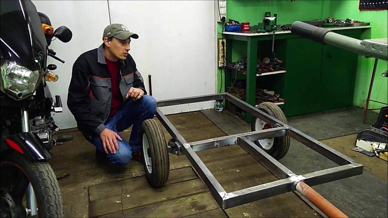 CIĄGNIK SAM -przyczepka część 1