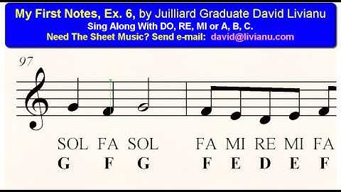 My First Notes Ex 6 Free Ear-Training & Sight-Singing Exercises For Young Musicians