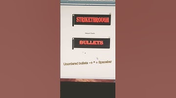 Shortcut Keys In MS Word For Strikethrough And Bullets