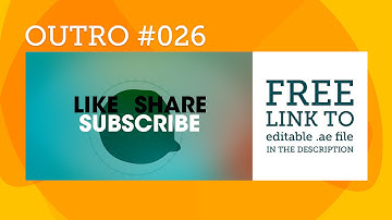 Free After Effects Outro Template #026