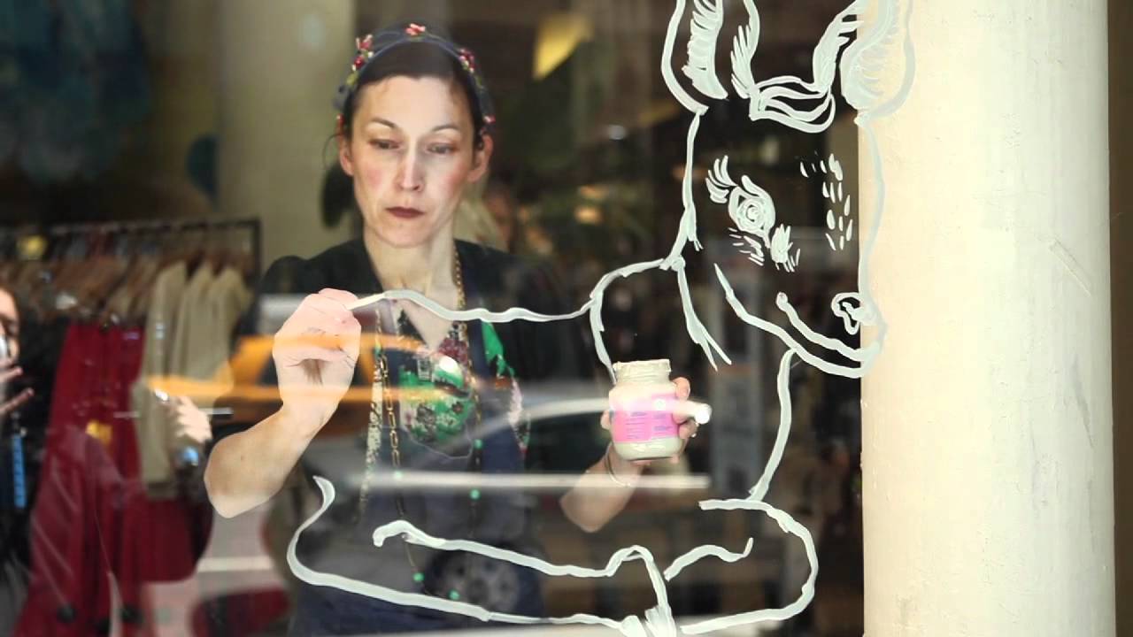 Illustrator Nathalie Lete Transforms Our Fifth Ave Window Anthropologie Youtube