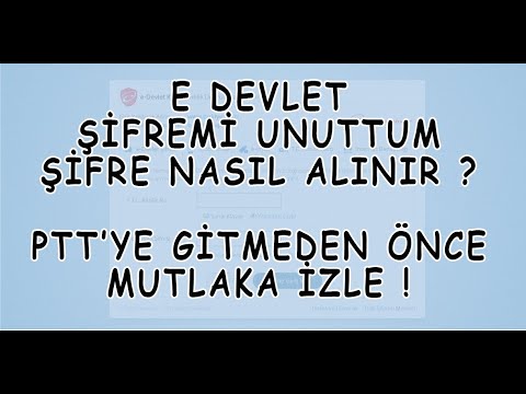 E-Devlet Şifresi Nasıl Alınır? | E-Devlet Şifremi Unuttum Şifre Sıfırlama GÜNCEL 2022