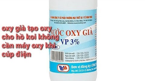 tạo ra oxy không cần dùng máy oxy khi cúp điện