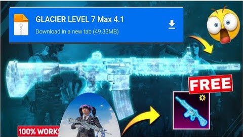 PUBG mobile 4.1 update M4 Glacier file😱