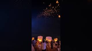 Sea of lanterns in the sky