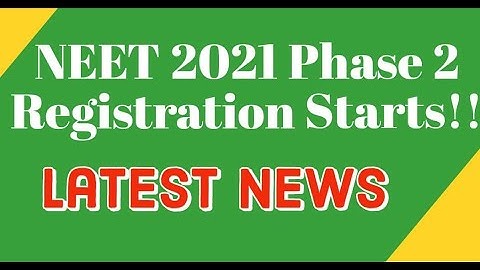 NEET PHASE 2 Registration Open now | #NEET2021 #Phase2 Dr. Pranali Mishra