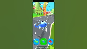 Shape Shifting 🚗🚁🚲 || All Levels Full Gameplay Walkthrough IOS, Android || Level 166 || #Shorts 🔥🔥🔥