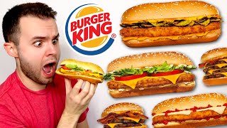 Burger King's NEW International Chicken Sandwich MENU REVIEW! Mexican, American + Italian! screenshot 2