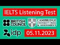 🔴 IELTS LISTENING PRACTICE TEST 🤔 WITH ANSWERS | 5.11.2023 @TheIELTSListeningTest