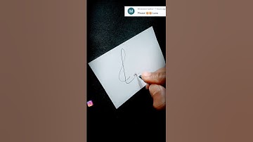 l letter Luna name sign 🖋️ #ytshorts #signature #shorts #calligraphy #shortvideo #viral #mrajsk