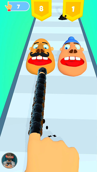 HELP! HIS FINGER GOT STUCK ON THE GIANT NOSE! 😭😱 FINGER 3D #gaming #shorts #shortfeed #viralshorts