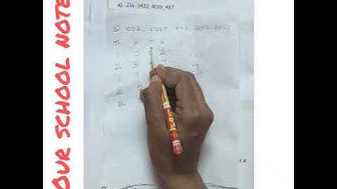 4th Std Maths -Term 1- Unit 2 Numbers- Exercise 2.7- Q.no. :1 (Page no.:34)