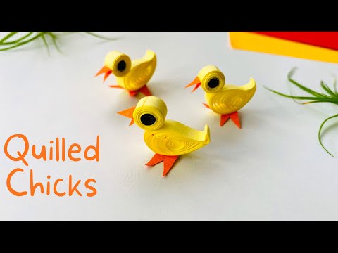 DIY Quilling Easter Chicks | Cute Paper Chick | DIY Easy Quilling Bird |Quilling Craft Idea