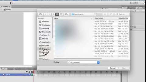 Open External Library in Flash CS6