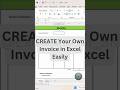 How to Create an Invoice in Excel | Manual Invoice in Excel