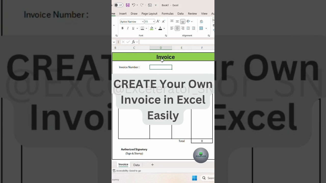 How to Create an Invoice in Excel | Manual Invoice in Excel