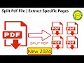 How to split a PDF | extract PDF pages and create multiple PDFs from one