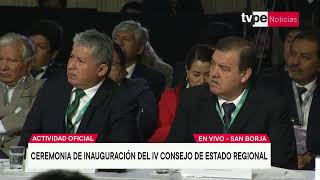 Inauguración del IV Consejo de Estado Regional