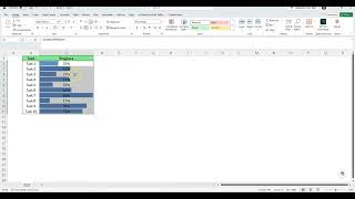 Excel Trick: Turn Any Number Into a Progress Bar in Seconds! 🤯📊 #excel #tutorial #howto #wow