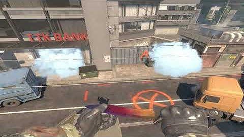 CS2 Overpass Trash / Stairs  & Bank Smokes from A Long