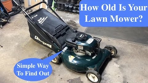 How Old Is Your Lawn Mower? Here