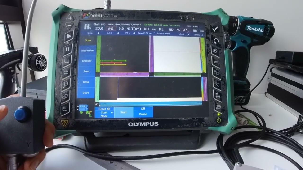 Omniscan MX2 raster scan