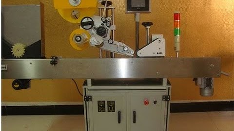 Horizontal Labeling Machine For Syringes Automatic Labeller Vials Label Applicator