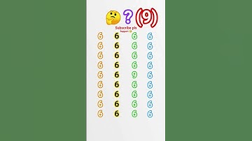 the odd number 9|find#quiztime #challenge #quiz #puzzle #emoji #find #ytshorts #ढूंढो #gkquiz #maths
