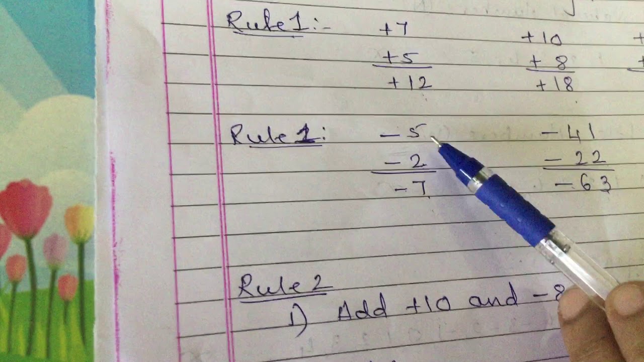 Chapter 1 Integers Part 2 - YouTube