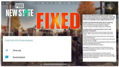 PUBG NEW STATE NOT OPENING, KEEPS STOPING,CLOSING PROBLEM 100000% FIX HINDI || GOLDEN DYNO