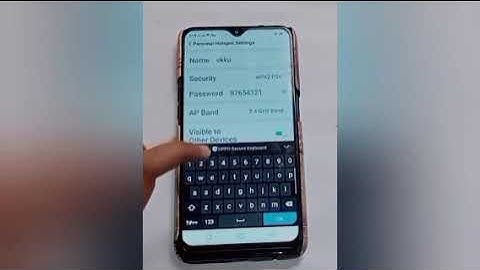 How to change hotspot password in oppo k10 5G