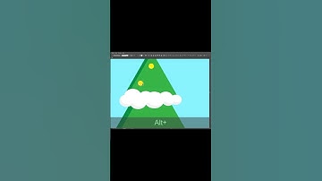 Drawing a Christmas Tree in Adobe ILLUSTRATOR is Actually Easy #shorts #adobeillustratortutorial