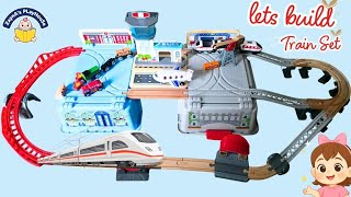 Build Hape's Huge Super Cityscape Transport Set , Train,Tracks, Bridges, Airport & Cargo Playset