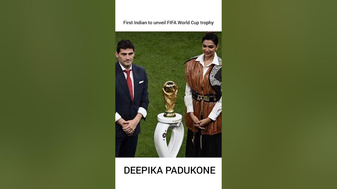 Deepika Padukone Fifa Trophy: Deepika Padukone is first Indian to