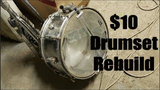 $10 Drum Set Rebuild