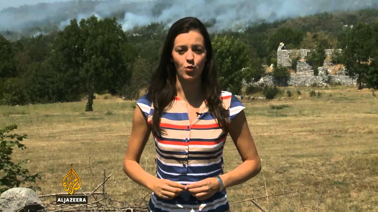 حرائق عديدة في منطقة بودغوريتسا - قناة الجزيرة البلقان