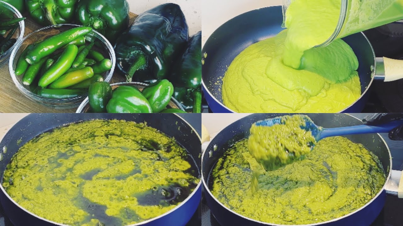 SPICY GREEN CHILI DIPPING SAUCE / MARINATE GHANA GREEN PEPPER SAUCE