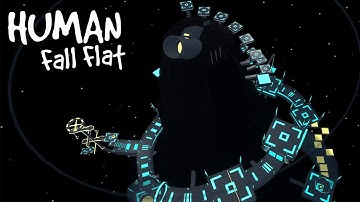 Human Fall Flat - Space Mountain | PC | Custom Map [4K 60ᶠᵖˢ]