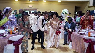 Beautiful Congolese Wedding Entrance Dance - ASAPH DU CIEL (Jesus m'a libéré)