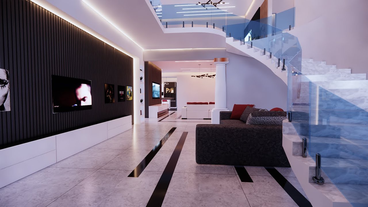 6 bedroom modern house design ID3535