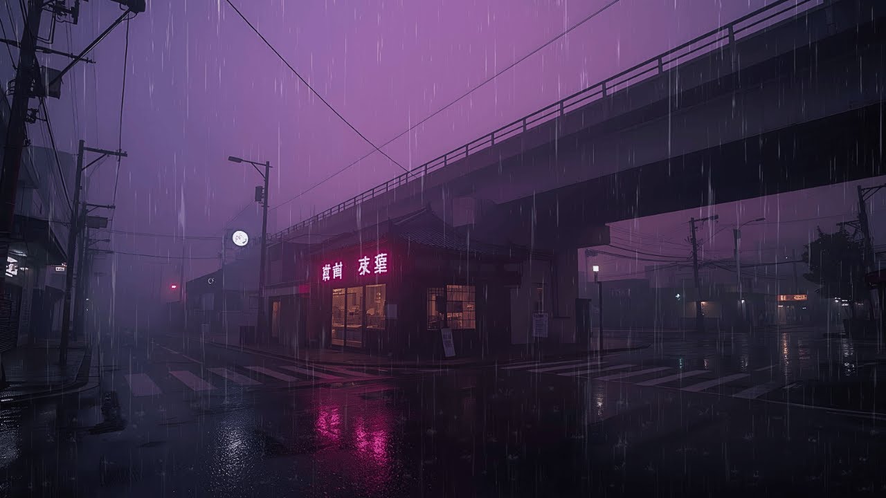 Late Night Tokyo Rain — Nostalgic Lofi Beats for Work & Focus