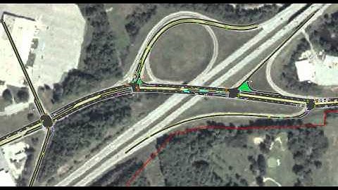 Traffic Simulation: I-89 Exit 19, Lebanon, NH (SimTraffic Video)