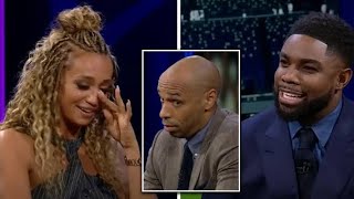 Thierry Henry refuses to answer Kate Abdo question about Arsenal during Champions League broadcast