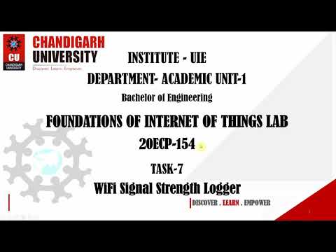 Design a wireless network signal strength logging system for IoT devices