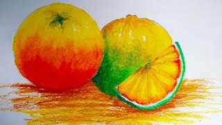 How to draw Orange easy and step by step simply drawing ART GALLERY